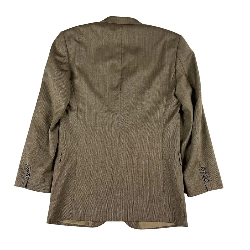 Giorgio Cosani‎ Super 110 Wool w/ Cashmere Blend Brown Blazer Sz 42L (READ)